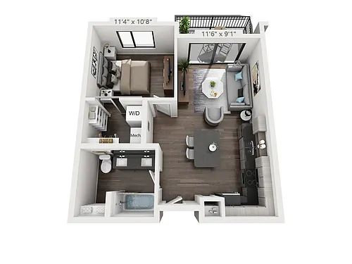 Floor plan Eliot 1.1