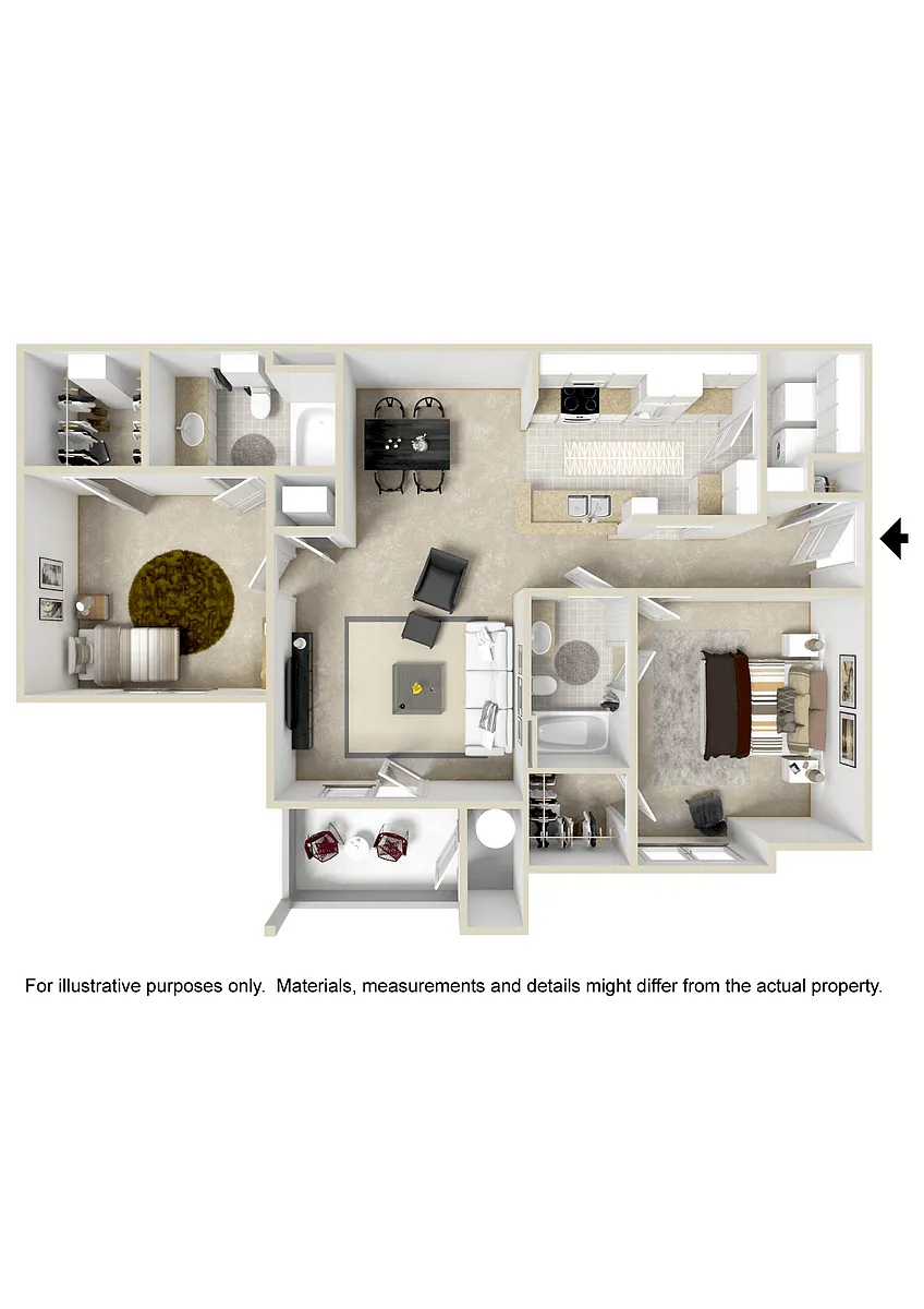 Floor plan Two Bedroom