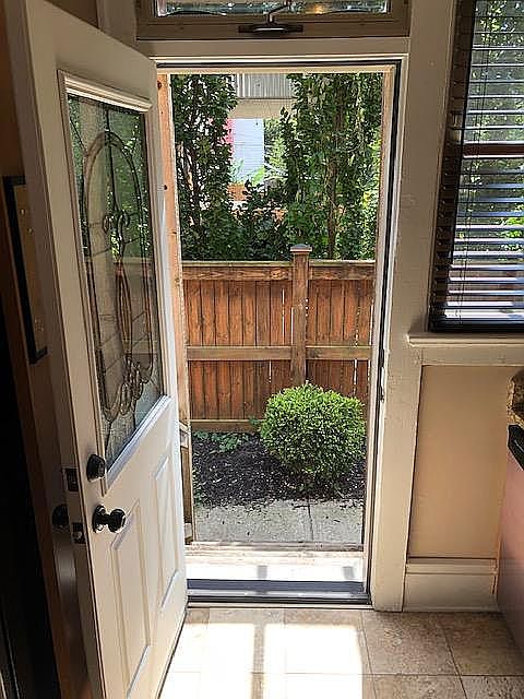 Kitchen door to back area