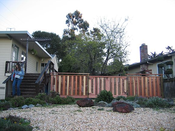 Garden and fence