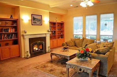 Copious living space open to the kitchen and eating areas.