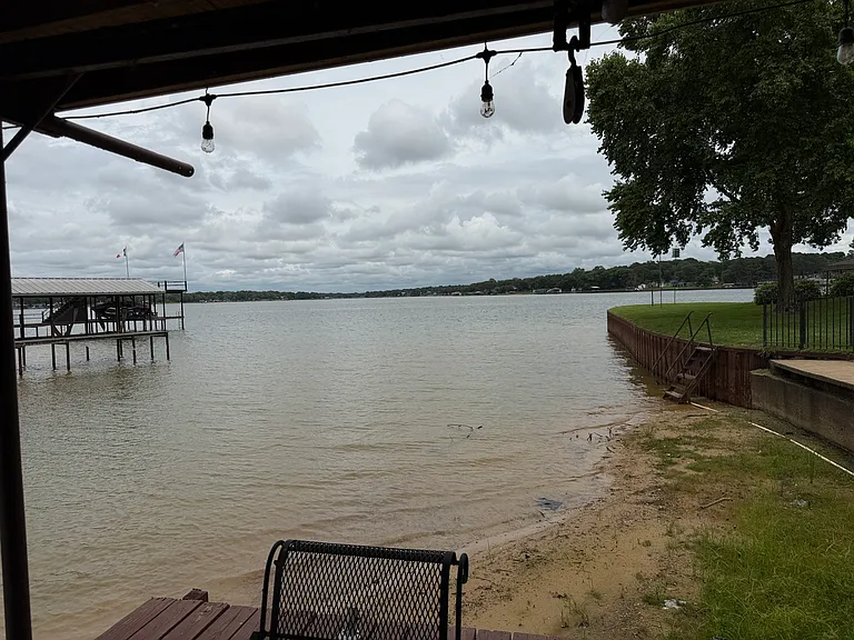 Current lake level as of June 2026 taken from dock.