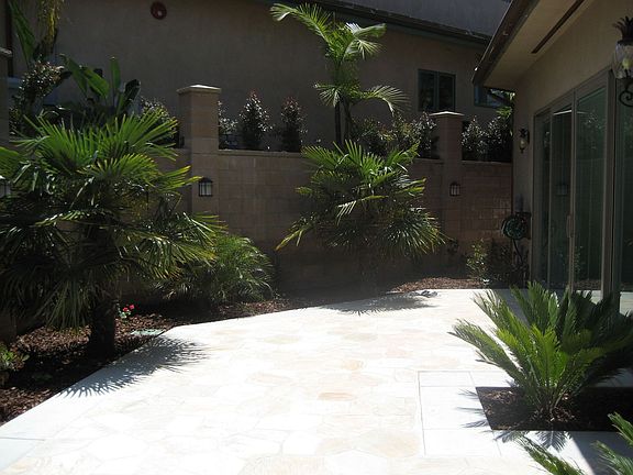 Small front patio outside of dining room.