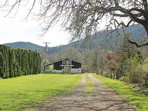 Driveway to gated property