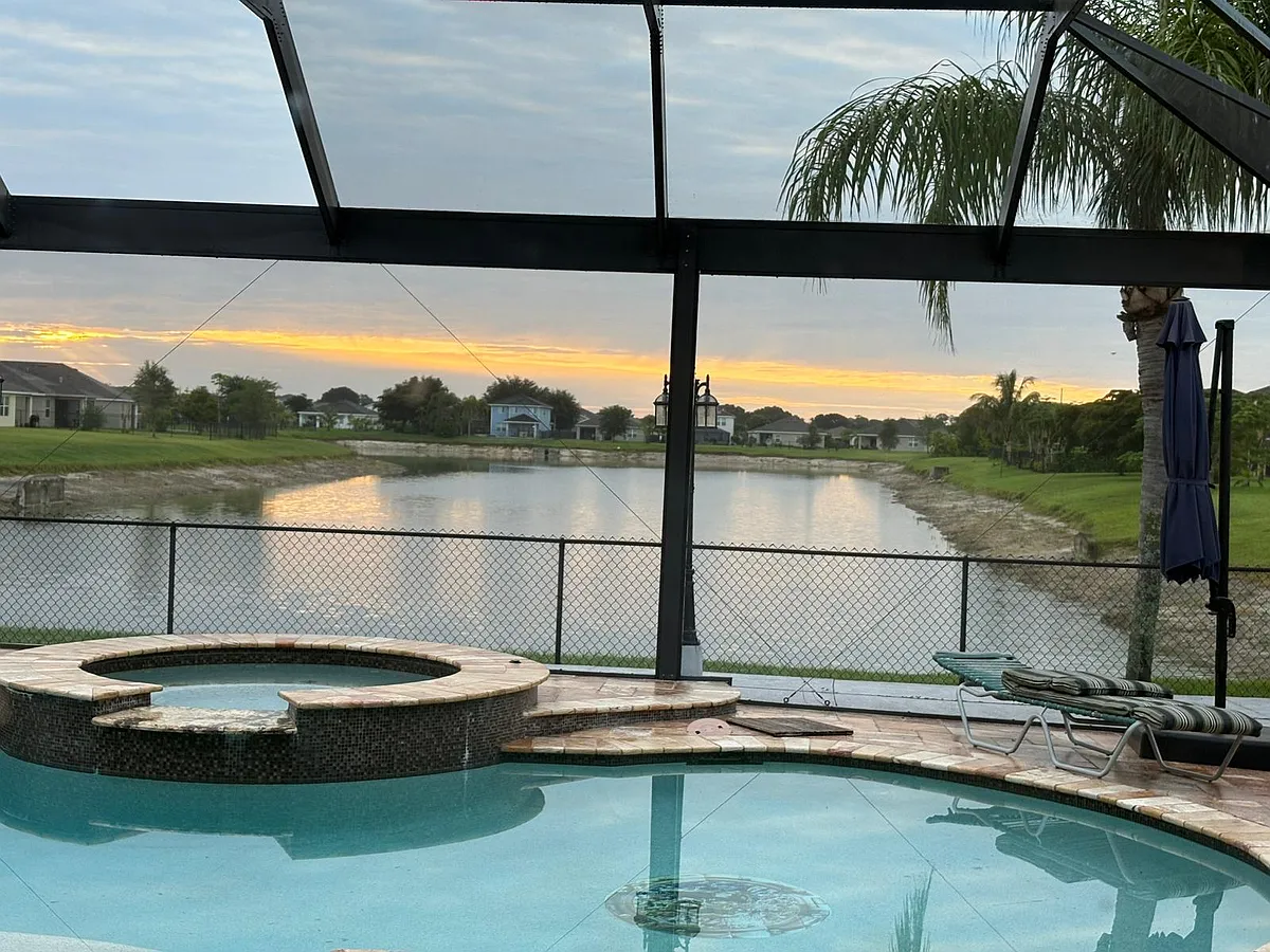 stunning sunset view back yard - 10417 Canal Brook Ln