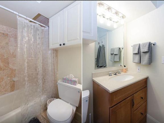 Bathroom with marble finishes