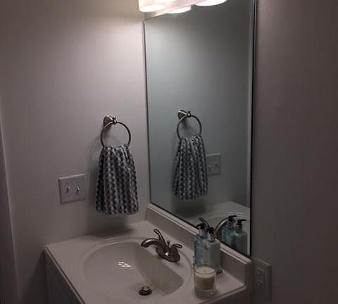 Completely renovated bathroom.