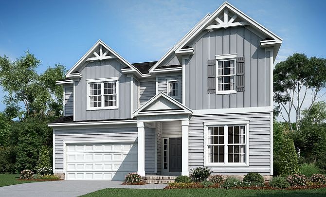 Weston Exterior A will include side entry garage