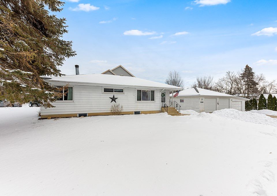 Home is located on a corner lot.