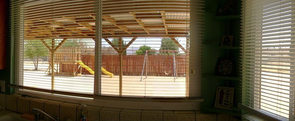 back yardview from kitchen