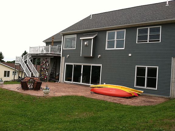 Back of House with Stampcrete Patio