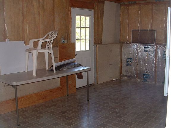 Partially finished basement