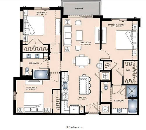 Floor plan D1