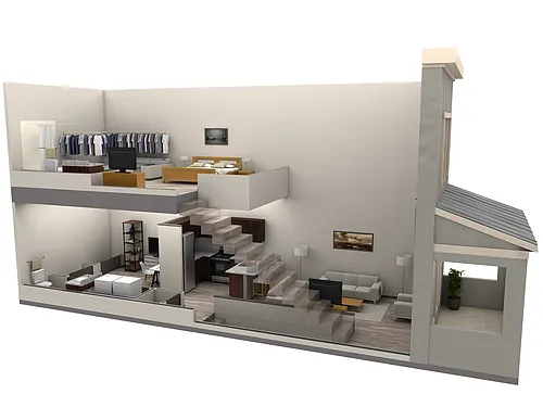 Floor plan Studio Loft