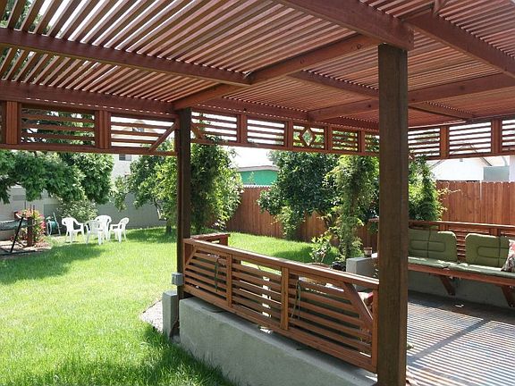 Trellised Patio/Benches