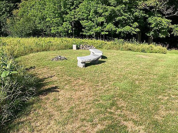 Fire Pit w/ Granite Benches