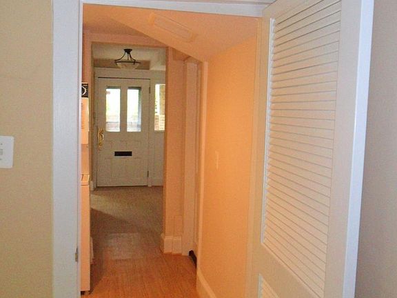View from bedroom to front door