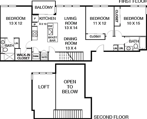 With Second Floor Loft and Large Living Area