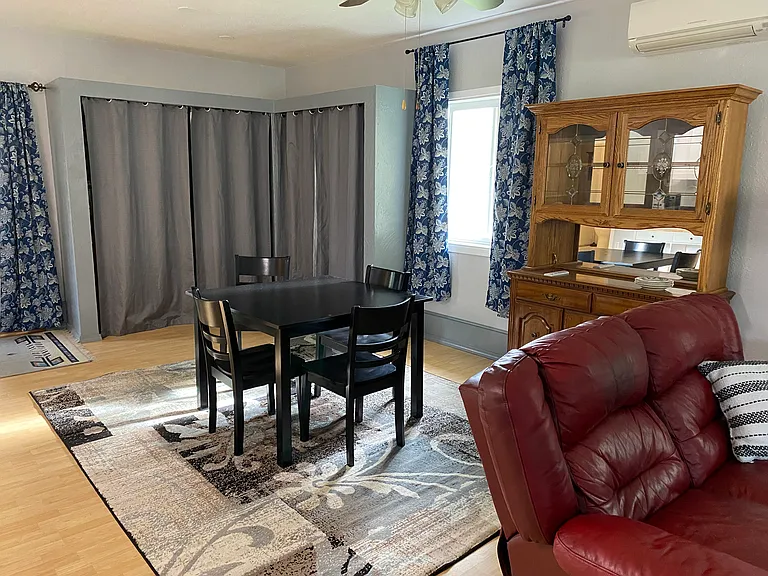 Dining area and closets