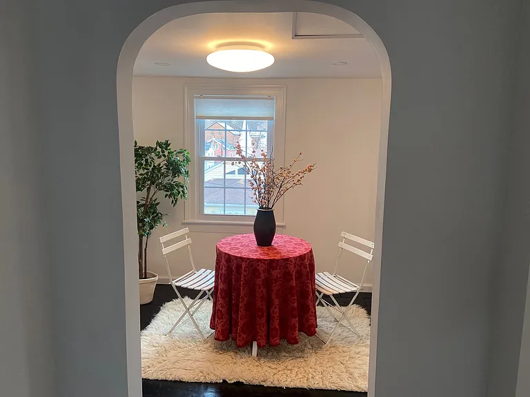 view of dining room from hall!
