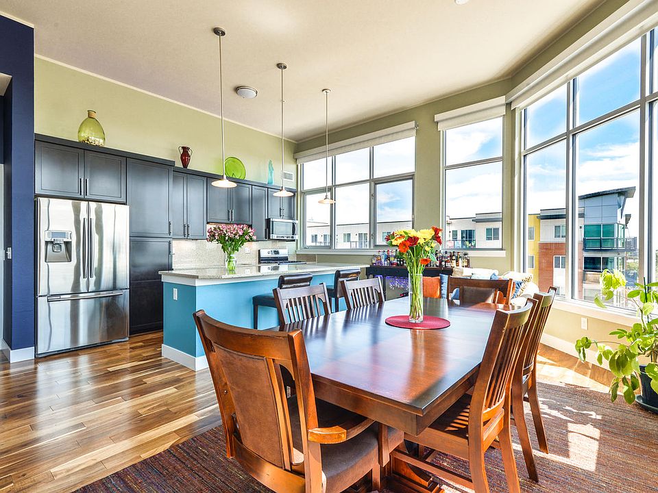 Dining room and kitchen