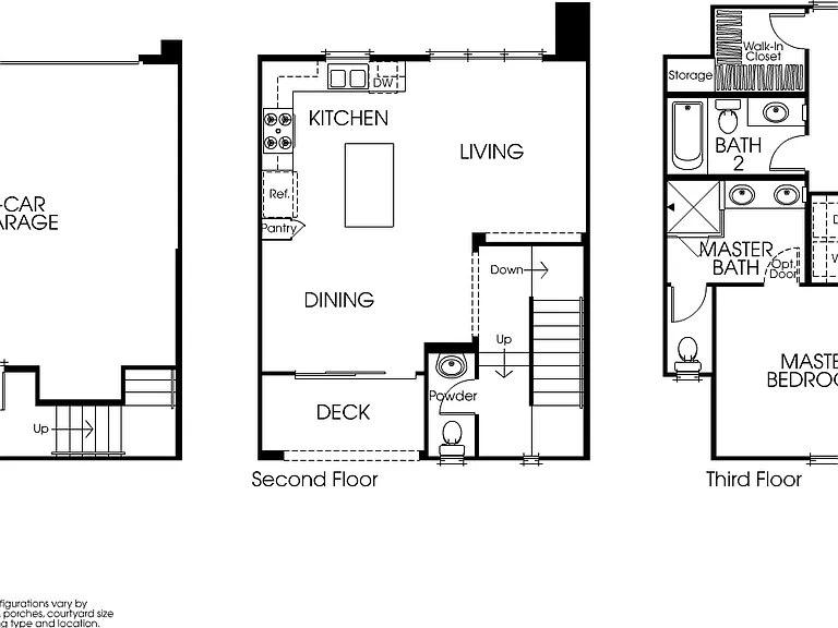 Floor Plan: Detailed multi-level layout showcasing the open-concept design.