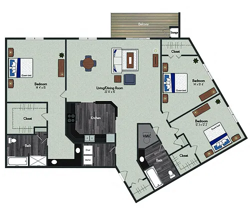 Floor plan Monaco