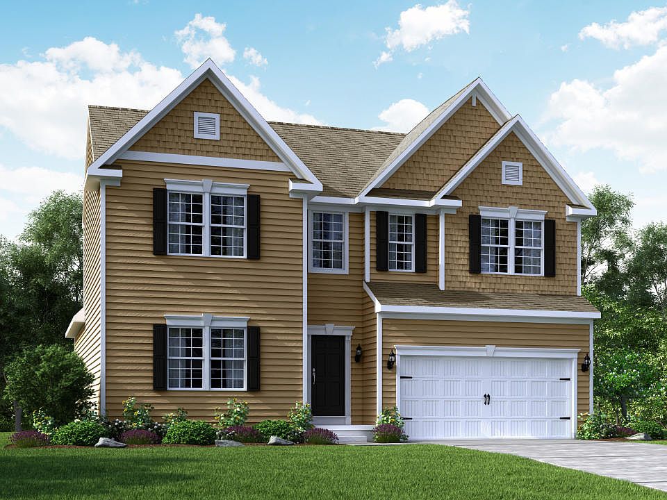 Elevation A Siding Facade with Opt Garage Door