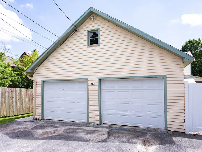 2 Car detached garage