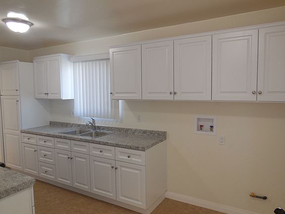 New kitchen cabinets and tile floor