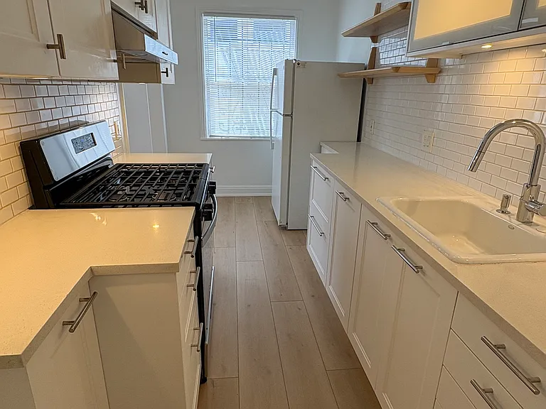 Well lit kitchen