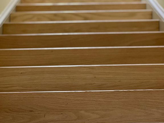 New hardwood white oak stairs
