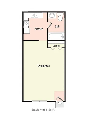 Floor plan Studio