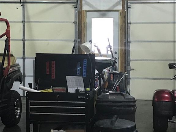 Inside garage/workshop