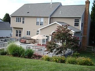 Back view with garden