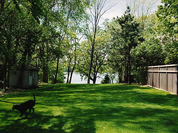 Backyard facing the lake -- Lot is 450 Ft long.  Your own football field!