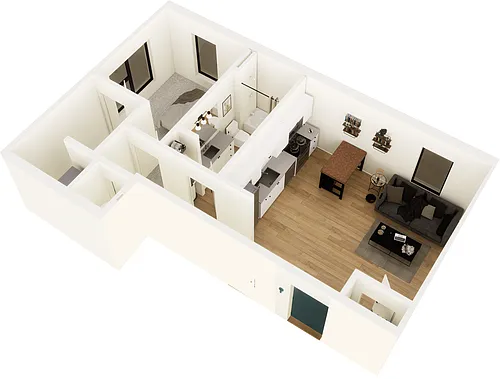 Floor plan alcove