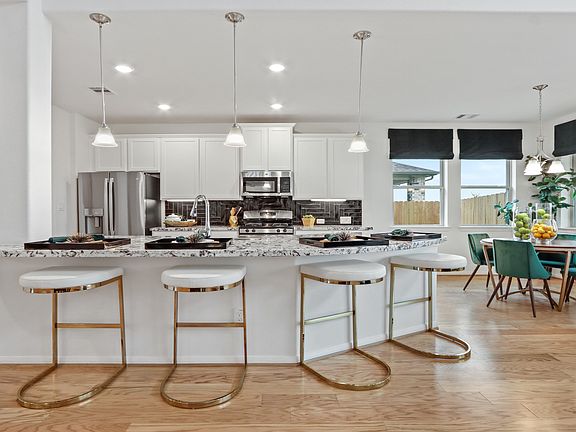 Breakfast bar in kitchen