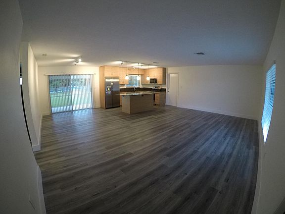 Open Living, Dining and Kitchen