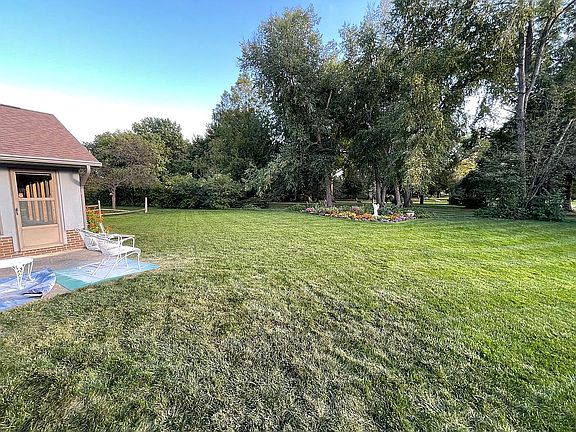 Back yard with view of park