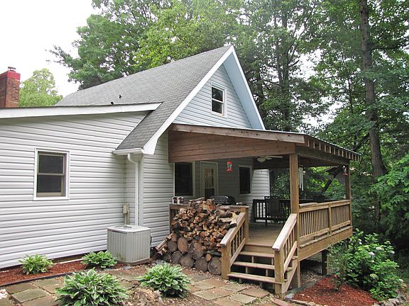 Large covered back porch