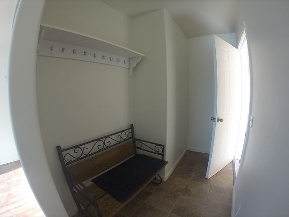 Mudroom.Backdoor to garage