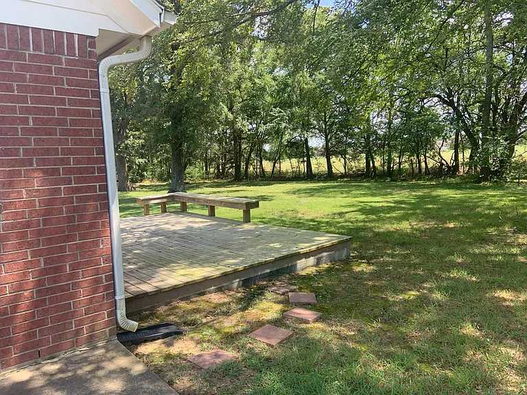 Nice size yard that is mowed by-weekly.