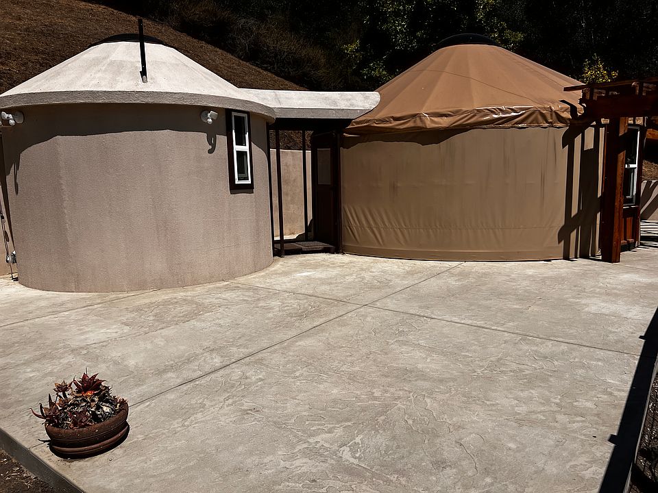 Primary (on right) and secondary (on left) yurts.