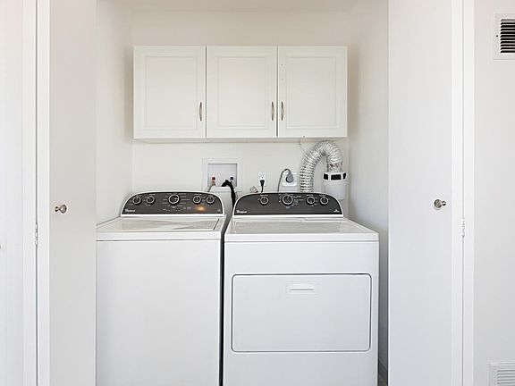 Side by side washer and dryer in the home!