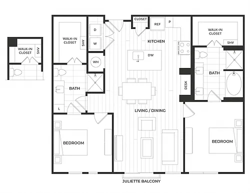 Floor plan Q