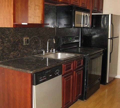 The recently remodeled kitchen is a delight.