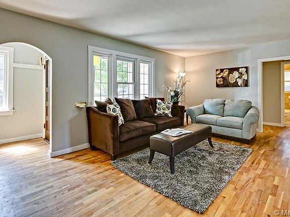 Large, bright living room