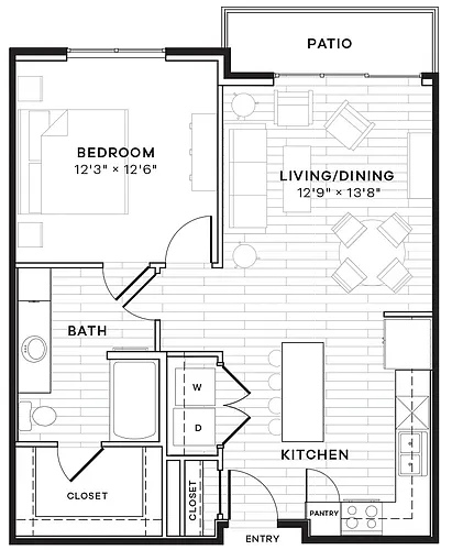 Floor plan 1B