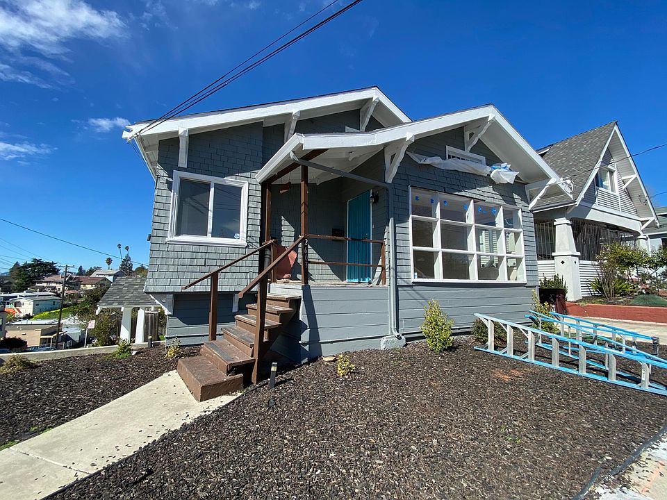 Entry for Top unit. Fence will be installed to provide. dedicated yard to left of stairs. Stairs are bing moved to the front.